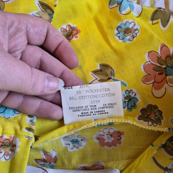 Floral Yellow Mini Dress - Picture 6 of 8